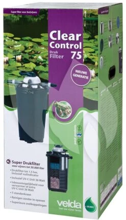 Velda Drukfilter Clear Control Met UV-C -Vijverbenodigdheden clear control 75 drukfilter met uv c 126371 1 0 575x1000