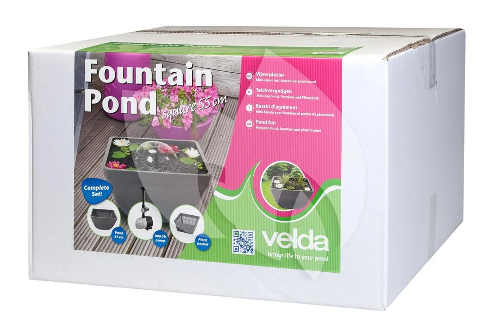Velda Terrasvijver Fountain Pond Vierkant Klein 3 Velda Terrasvijver Fountain Pond Vierkant Klein - Afbeelding 3