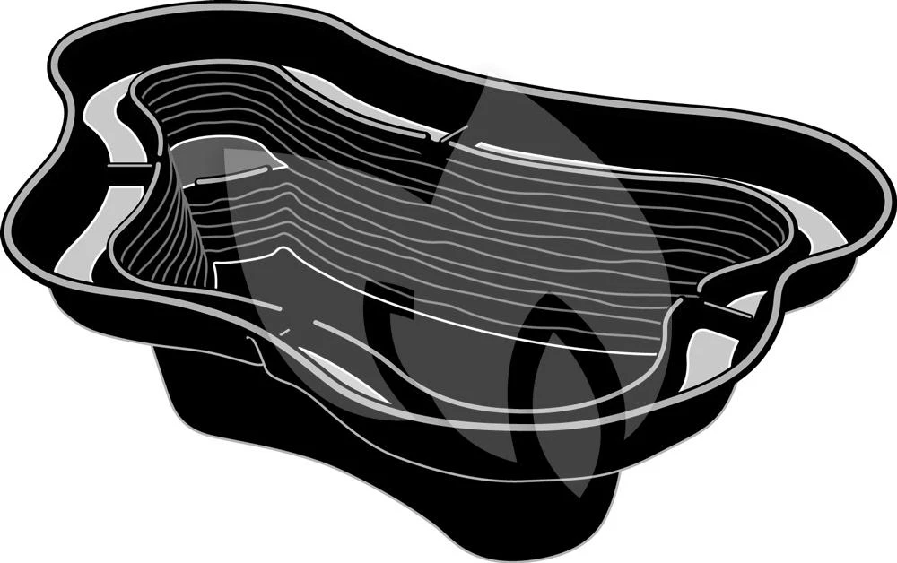 Ubbink Calmus SIV Voorgevormde Vijver 1 Ubbink Calmus SIV Voorgevormde Vijver