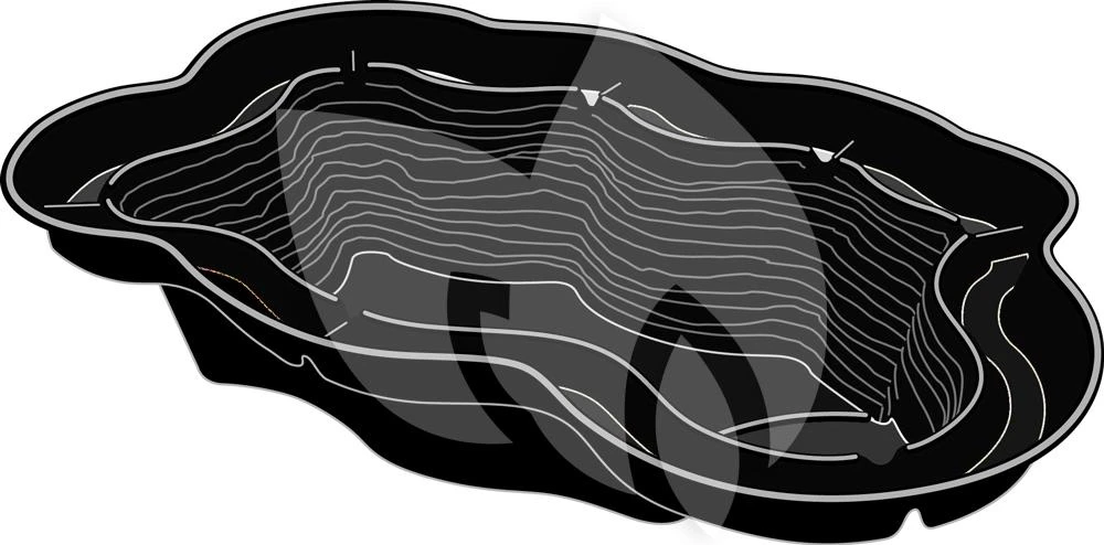 Ubbink Iris SIII Voorgevormde Vijver 1 Ubbink Iris SIII Voorgevormde Vijver