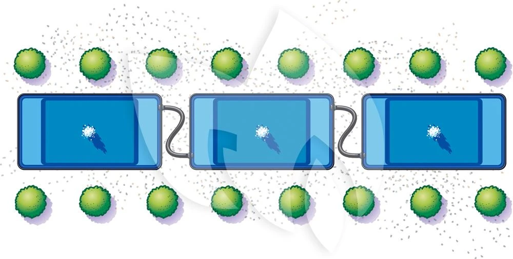 Ubbink Quadra C1 Voorgevormde Vijver 2 Ubbink Quadra C1 Voorgevormde Vijver - Afbeelding 2