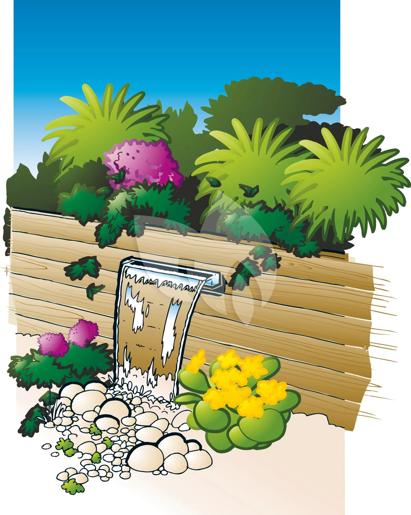 Ubbink Niagara 60 Rvs Waterval 2 Ubbink Niagara 60 Rvs Waterval - Afbeelding 2